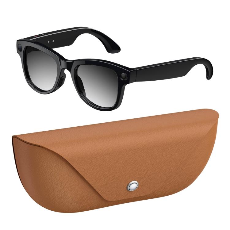 M02X Pro Max Smart AI Glasses with 8MP HD Camera, Video Recording WiFi Transmission Al Smart Voice Assistant, Sunglasses + Anti Blue Light Lens, Gradient Lenses