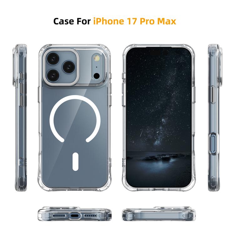 Shockproof Magnetic PC Hybrid TPU Phone Case, For iPhone 17 Pro Max, For iPhone 17 Pro, For iPhone 17, For iPhone Air, For iPhone 16 Pro Max, For iPhone 16 Pro, For iPhone 16 Plus, For iPhone 16, For iPhone 15 Pro Max