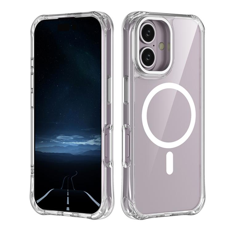 Shockproof Magnetic PC Hybrid TPU Phone Case, For iPhone 17 Pro Max, For iPhone 17 Pro, For iPhone 17, For iPhone Air, For iPhone 16 Pro Max, For iPhone 16 Pro, For iPhone 16 Plus, For iPhone 16, For iPhone 15 Pro Max