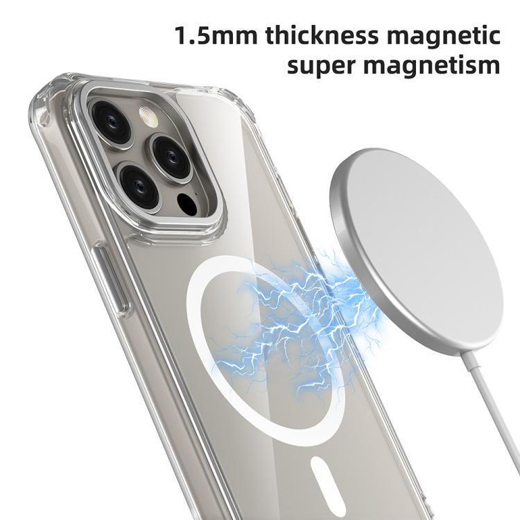 Shockproof Magnetic PC Hybrid TPU Phone Case, For iPhone 15 Pro