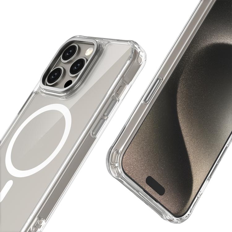 Shockproof Magnetic PC Hybrid TPU Phone Case, For iPhone 15 Pro
