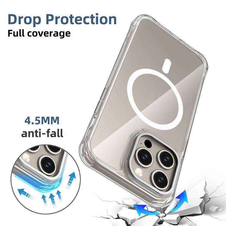 Shockproof Magnetic PC Hybrid TPU Phone Case, For iPhone 15 Pro