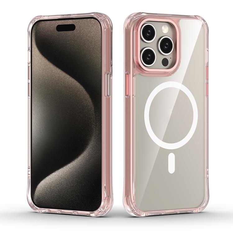 Shockproof Magnetic PC Hybrid TPU Phone Case, For iPhone 15 Pro