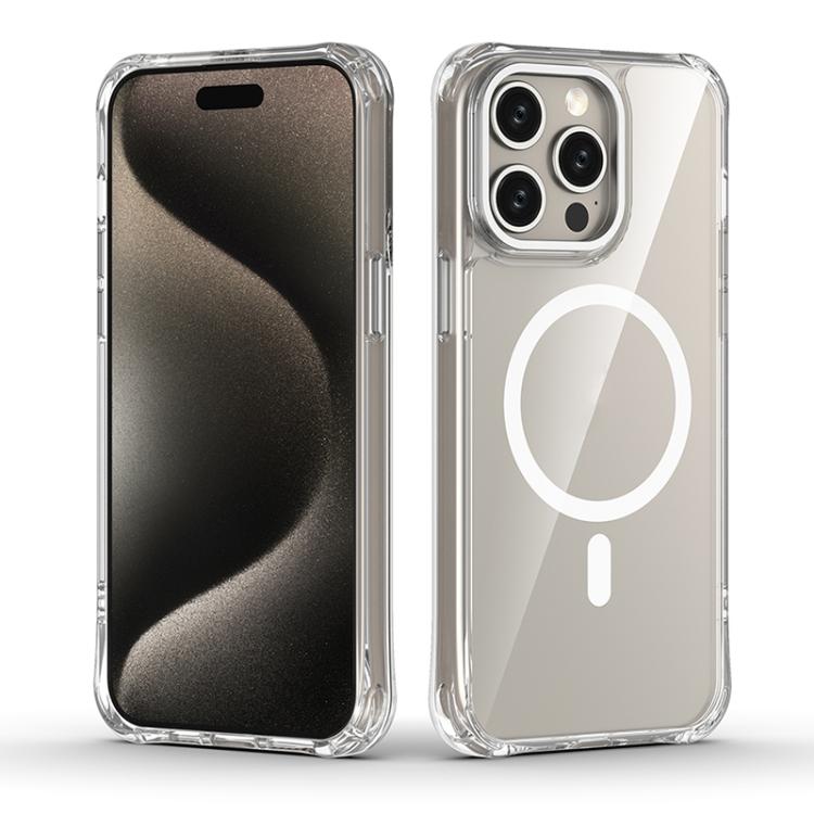 Shockproof Magnetic PC Hybrid TPU Phone Case, For iPhone 15 Pro
