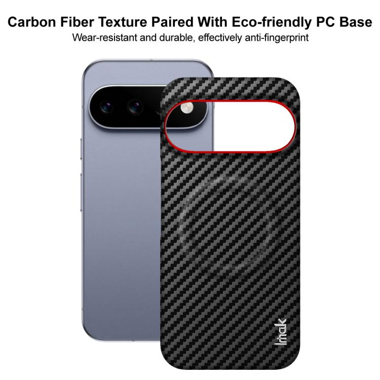 imak Ruiyi Series Red Ring Carbon Fiber Texture Magnetic Phone Case, For Google Pixel 11 Pro XL, For Google Pixel 11 / Pixel 11 Pro, For Google Pixel 10a, For Google Pixel 10 Pro XL, For Google Pixel 10 / Pixel 10 Pro