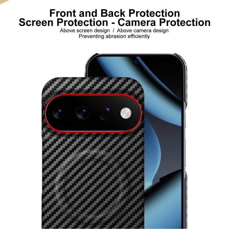 imak Ruiyi Series Red Ring Carbon Fiber Texture Magnetic Phone Case, For Google Pixel 11 Pro XL, For Google Pixel 11 / Pixel 11 Pro, For Google Pixel 10a, For Google Pixel 10 Pro XL, For Google Pixel 10 / Pixel 10 Pro