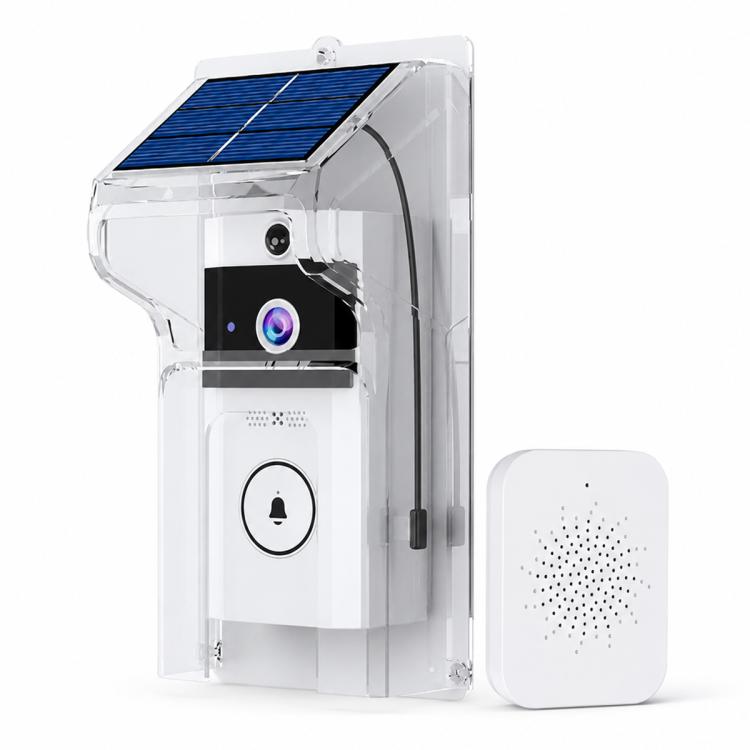 U9 1MP HD Smart Visual Doorbell Two-way Audio Camera, Only Doorbell, Transparent Cover + Doorbell, Brown Cover + Doorbell