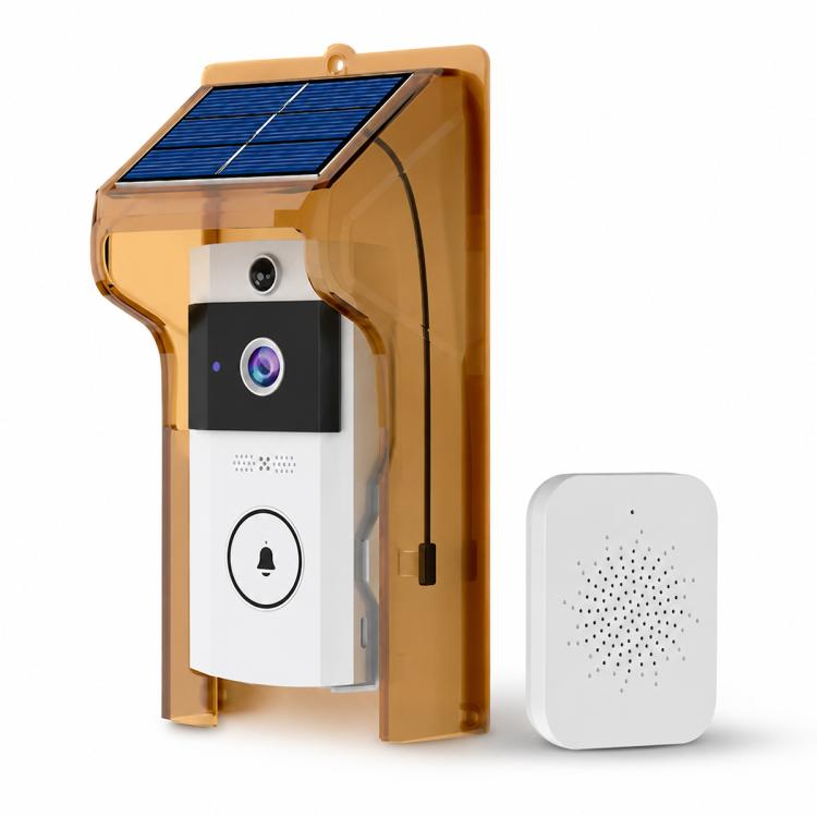 U9 1MP HD Smart Visual Doorbell Two-way Audio Camera, Only Doorbell, Transparent Cover + Doorbell, Brown Cover + Doorbell