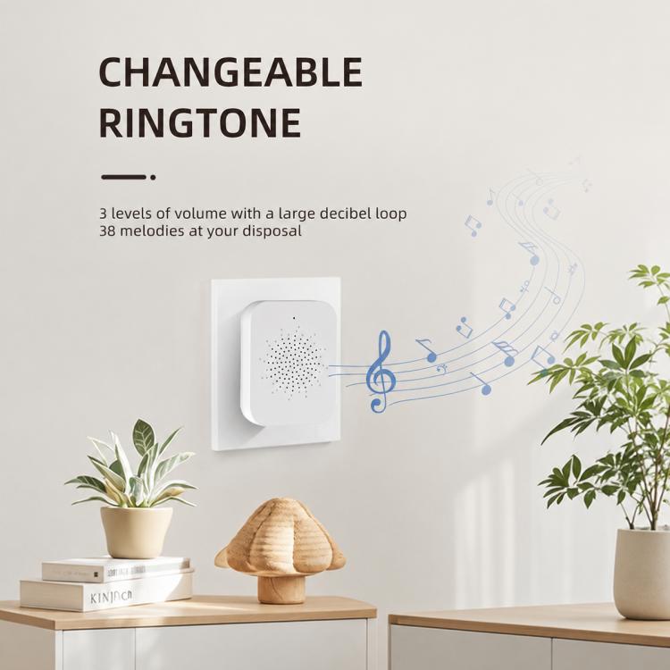 U9 1MP HD Smart Visual Doorbell Two-way Audio Camera, Only Doorbell, Transparent Cover + Doorbell, Brown Cover + Doorbell