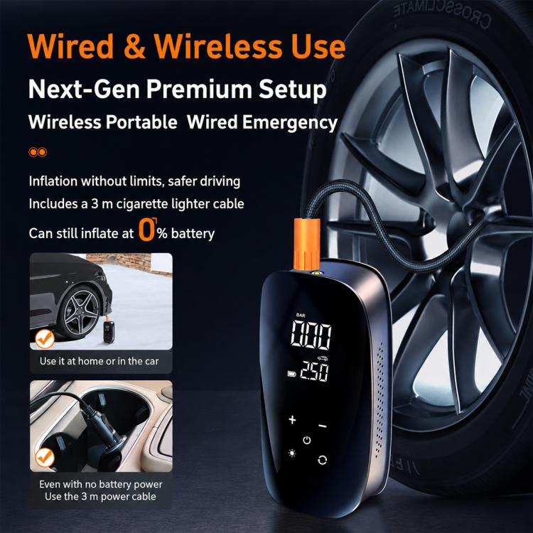 Wireless Digital Display Car Air Pump Portable Car Electric Tire Air Pump