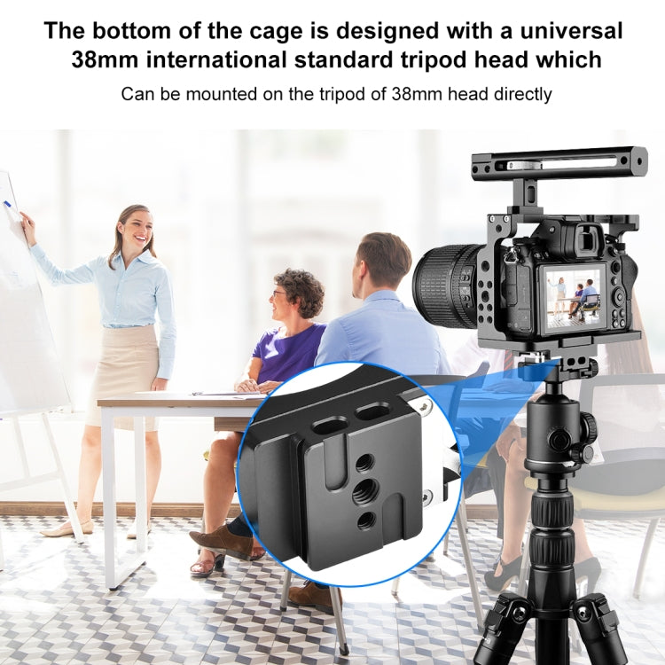 PULUZ Video Camera Cage Filmmaking Rig with Handle for Nikon Z6 / Z7, For Nikon Z6 / Z7 Cage with Handle