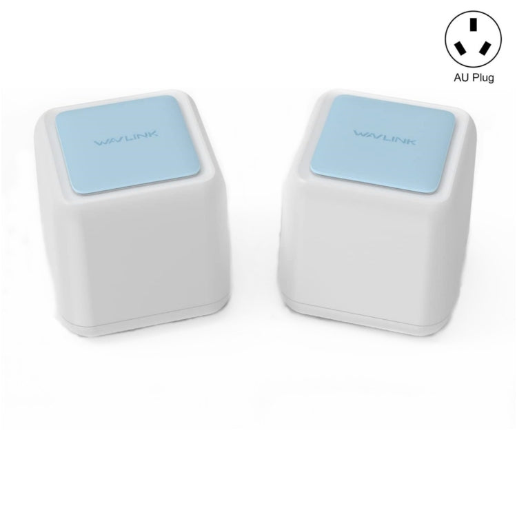 WAVLINK WN535M2 For Home Office 2pcs Mesh Wireless Router AC1200 Dual Band WiFi Signal Booster, US Plug, UK Plug, AU Plug