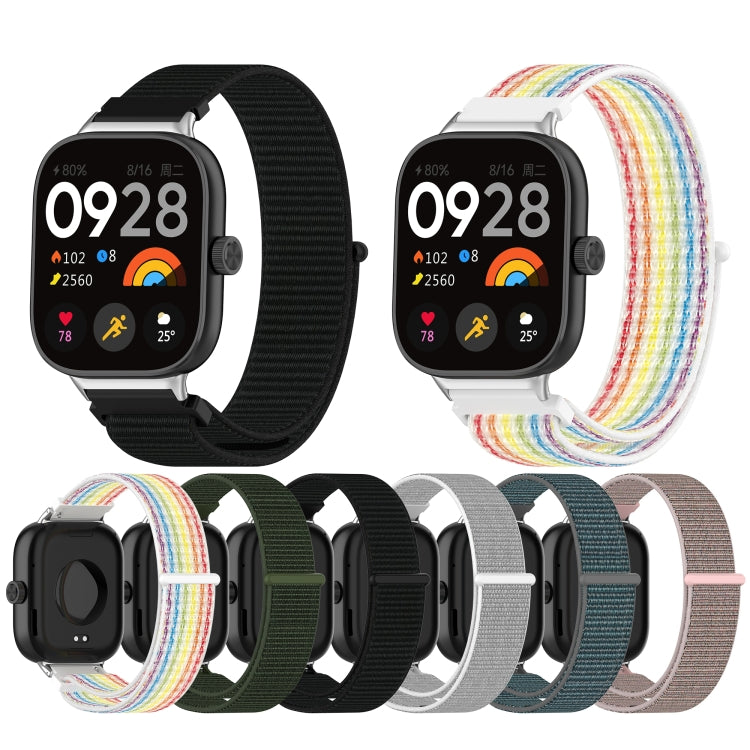 Nylon Loop Metal Connector Watch Band, For Redmi Watch 6 / Watch 5 / Watch 4, For Xiaomi Band 10 Pro / Band 9 Pro / Band 8 Pro