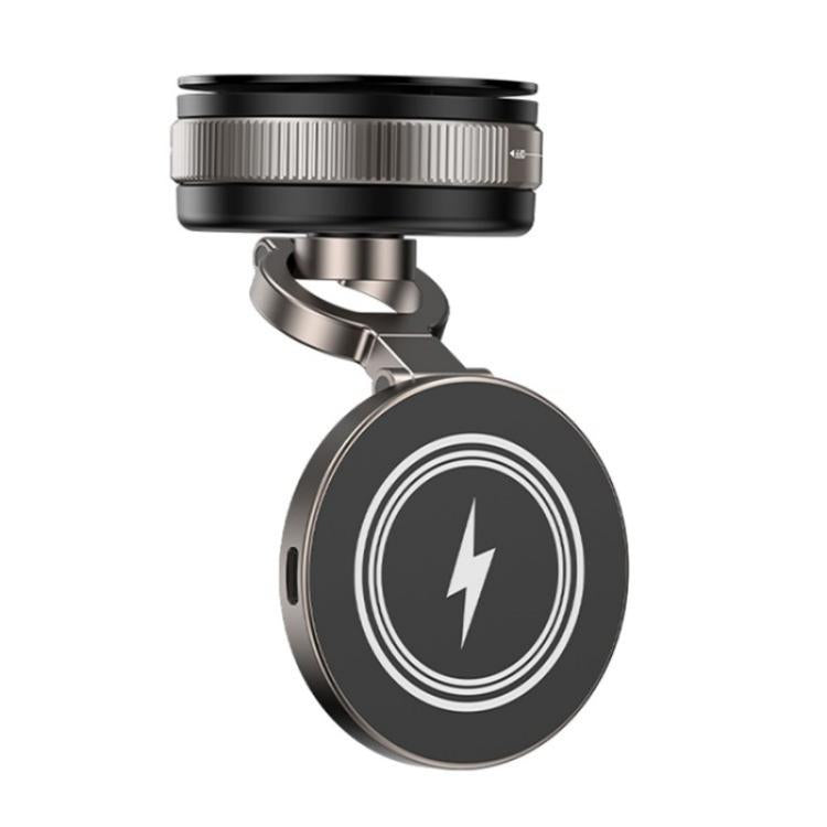 D1W Wireless Charger Magnetic Car Phone Holder Foldable Vacuum Suction Phone Mount Stand, D1W