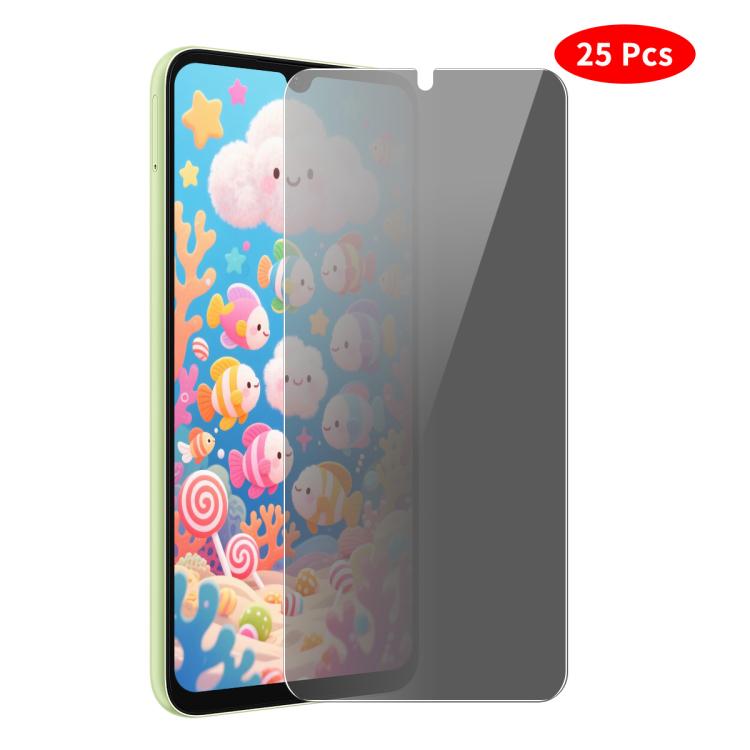JUNSUNMAY 25pcs Privacy Screen Protector Tempered Glass Film, For Samsung Galaxy A37 / A57 5G, For Samsung Galaxy A27 5G, For Samsung Galaxy S25 FE 5G, For Samsung Galaxy A06s, For Samsung Galaxy A07, For Samsung Galaxy A17, For Samsung Galaxy S25 Edge...