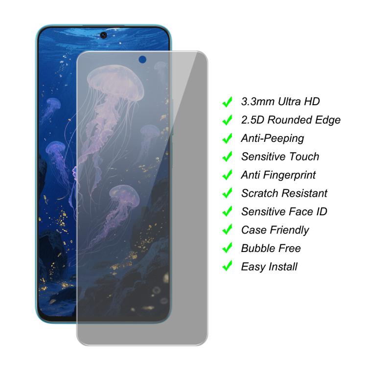 JUNSUNMAY 25pcs Privacy Screen Protector Tempered Glass Film, For Samsung Galaxy A37 / A57 5G, For Samsung Galaxy A27 5G, For Samsung Galaxy S25 FE 5G, For Samsung Galaxy A06s, For Samsung Galaxy A07, For Samsung Galaxy A17, For Samsung Galaxy S25 Edge...