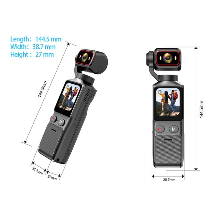L19 1.69 inch Touch Screen and Wi-Fi Connectivity 4K Action Camera Anti-Shake VLOG Pocket Camera, L19