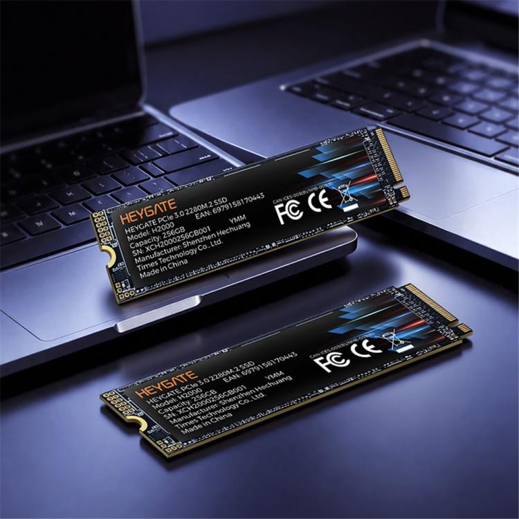 HEYGATE H2000 PCIe 3.0 NVMe 2400MB/s Read 3D NAND M.2 2280 SSD, 256G, 512G