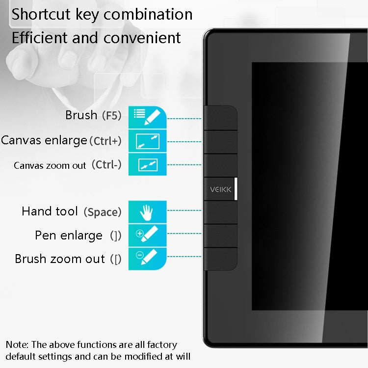 VEIKK VK1200 Digital Screen Hand Drawing Screen Electronic Painting Board, VK1200