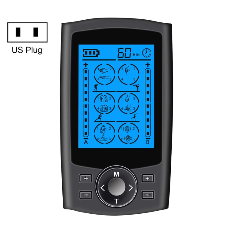24-Mode Digital Electronic Pulse Massager Intelligent Whole Body Physical Therapy Meridian Massager, US Plug, EU Plug, AU Plug, UK Plug