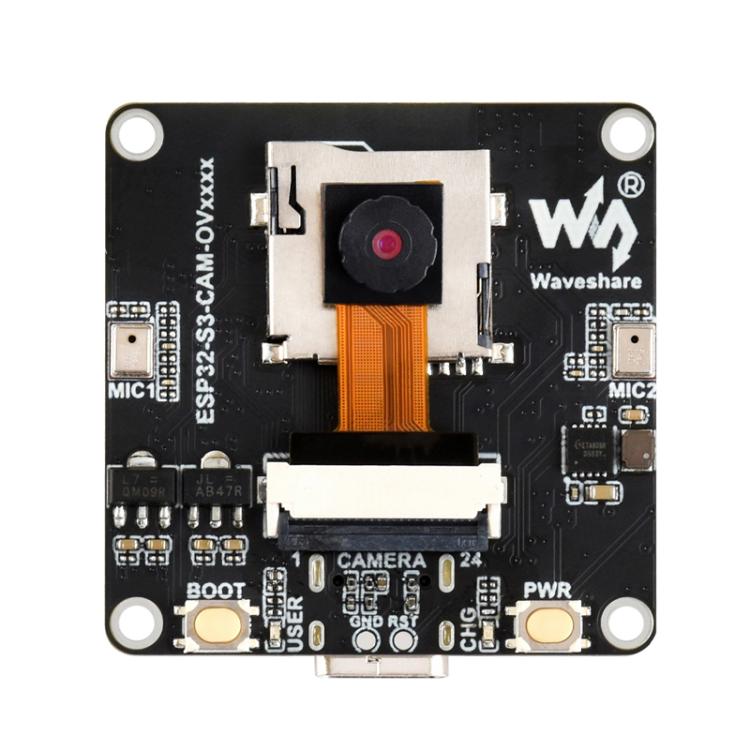 Waveshare ESP32-S3 AIoT Camera Development Board, With GC0308 Camera, With GC2145 Camera, With OV3660 Camera, With OV5640 Camera