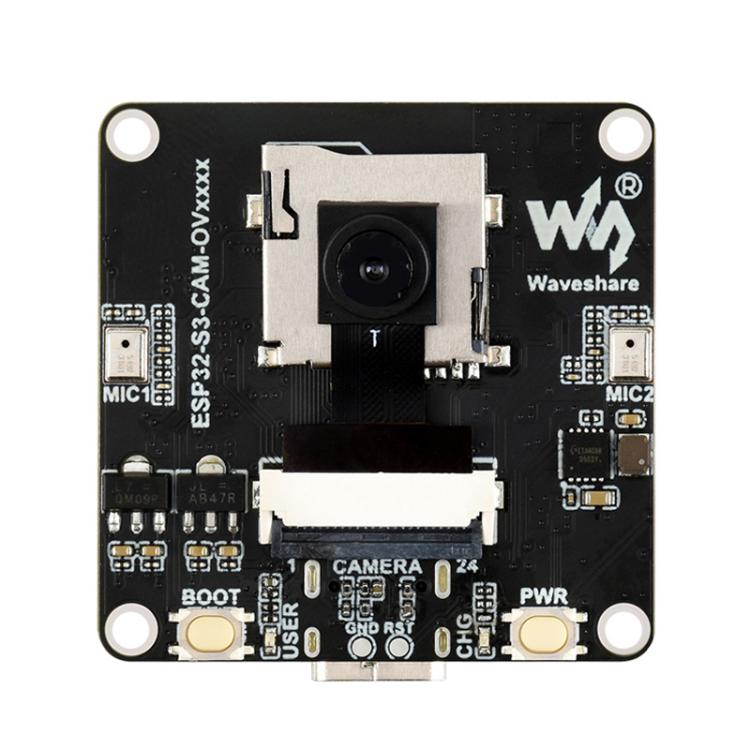 Waveshare ESP32-S3 AIoT Camera Development Board, With GC0308 Camera, With GC2145 Camera, With OV3660 Camera, With OV5640 Camera