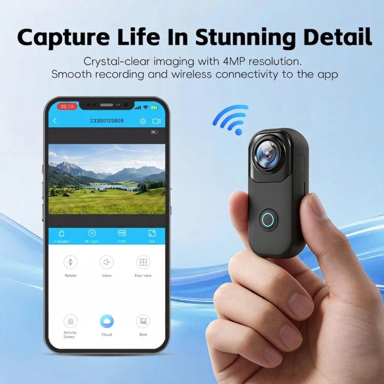 4K WIFI HD Recorder Thumb Action Camera, MZ01
