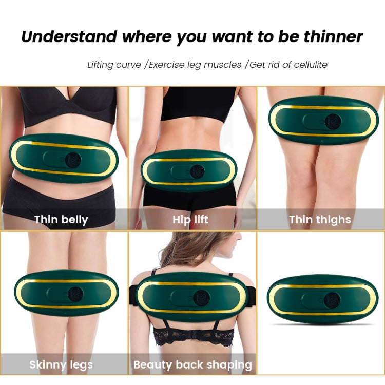 Smart Abdominal Massage Hot Compress Belt Girls Menstrual Period Massager, Far Infrared Green, Far Infrared  White