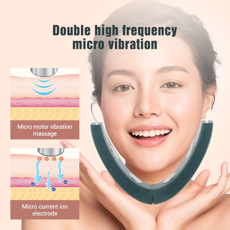 Microcurrent EMS Face Thinning Instrument Skin Rejuvenation Beauty Instrument, (Green)