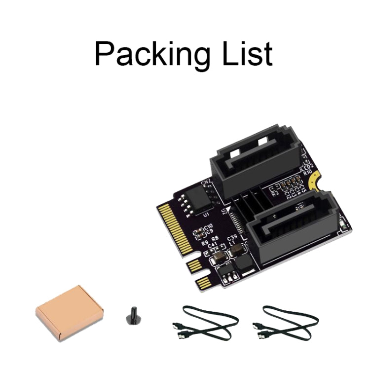 M2 to SATA3.0 Adapter Card PCI-E3.0 Card KEY A+E WiFi M.2 to SATA JMB582 Chip, JMB582