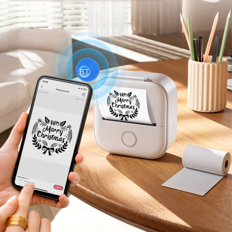 Phomemo T02 Standard Error Mini Pocket Small Portable Bluetooth Phone Photo Label Thermal Printer, Standard