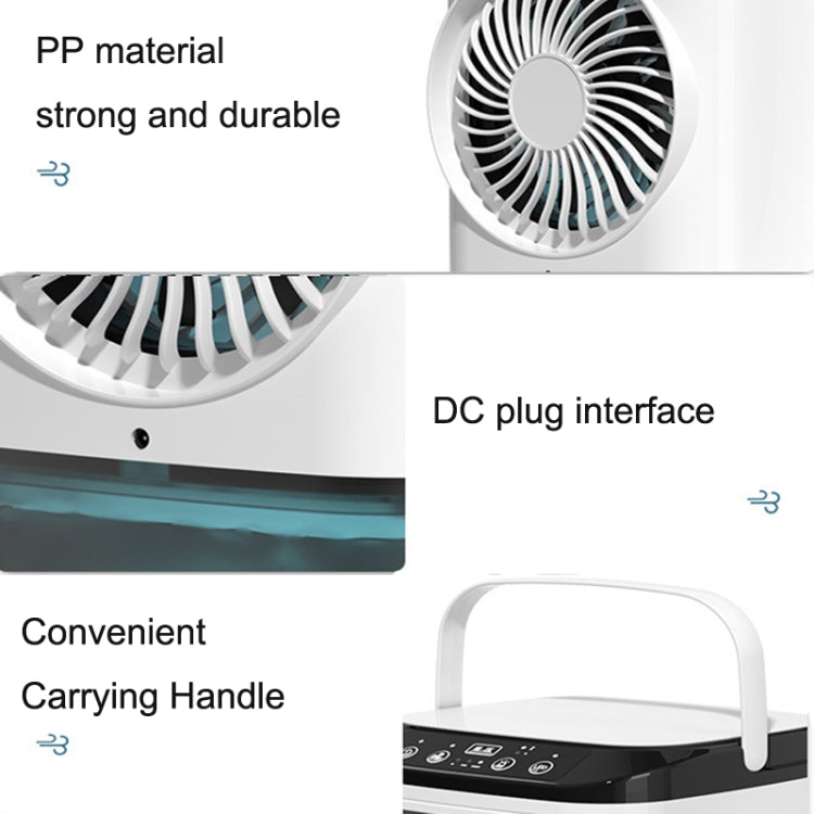 Desktop Mini Cold Air Fan Home Humidifier Dual Spray Air Conditioning Fan, Without Plug, With CN Plug
