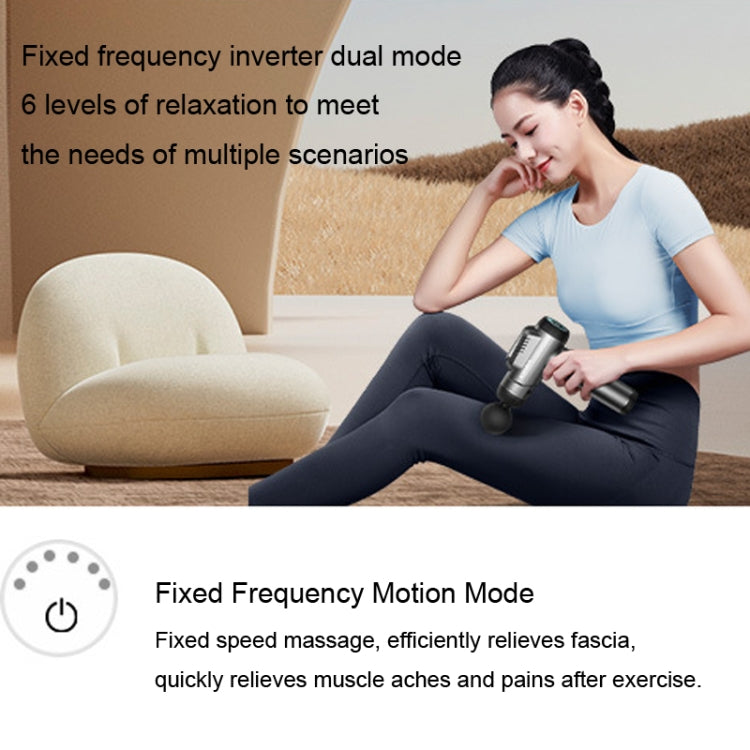 Konka 6 Speed Intelligent Fascia Gauge Muscle Relaxation Massager With 4 Massage Heads