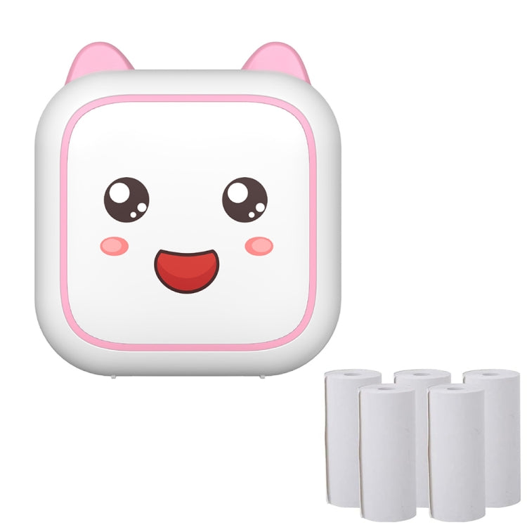 C26 Mini Portable Bluetooth Photo Label Thermal Printer, Blue+1 Paper, Pink+1 Paper, Blue+5 Paper, Pink+5 Paper, Blue+5 Stickers, Pink+5 Stickers, Blue+10 Paper, Pink+10 Paper, Blue+5 Paper+5 Stickers+3 Color Paper, Pink+5 Paper+5 Stickers+3 Color Paper