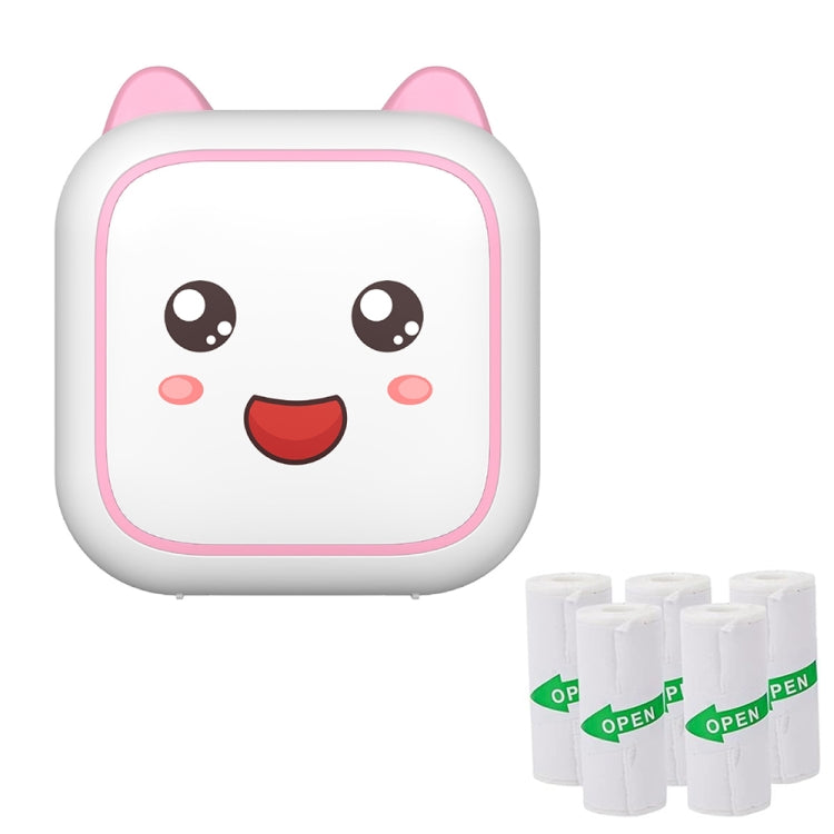 C26 Mini Portable Bluetooth Photo Label Thermal Printer, Blue+1 Paper, Pink+1 Paper, Blue+5 Paper, Pink+5 Paper, Blue+5 Stickers, Pink+5 Stickers, Blue+10 Paper, Pink+10 Paper, Blue+5 Paper+5 Stickers+3 Color Paper, Pink+5 Paper+5 Stickers+3 Color Paper
