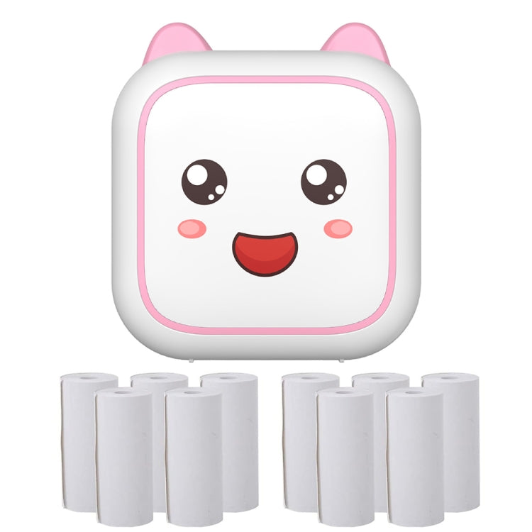 C26 Mini Portable Bluetooth Photo Label Thermal Printer, Blue+1 Paper, Pink+1 Paper, Blue+5 Paper, Pink+5 Paper, Blue+5 Stickers, Pink+5 Stickers, Blue+10 Paper, Pink+10 Paper, Blue+5 Paper+5 Stickers+3 Color Paper, Pink+5 Paper+5 Stickers+3 Color Paper
