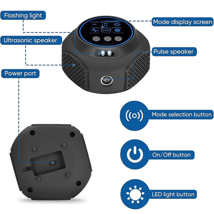 219 Intelligent Ultrasonic Multi-dimensional Frequency Conversion Home Indoor Mouse Repeller