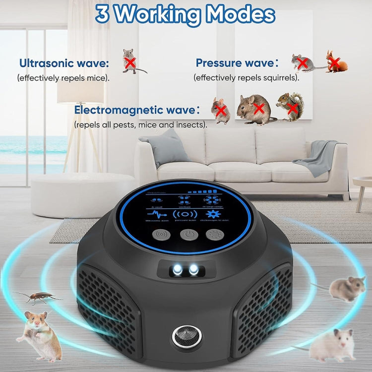 219 Intelligent Ultrasonic Multi-dimensional Frequency Conversion Home Indoor Mouse Repeller