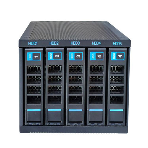 5-Bay Hot Swap Hard Drive Cage 3.5"/2.5" HDD/SSD Compatible For 3x5.25" Optical Drive Position