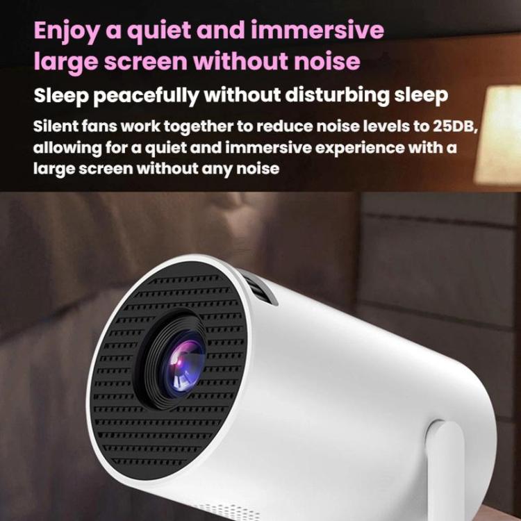HY200 Home 1080P Projector Mini HD Smart WiFi Projector, US Plug, EU Plug, UK Plug, AU Plug