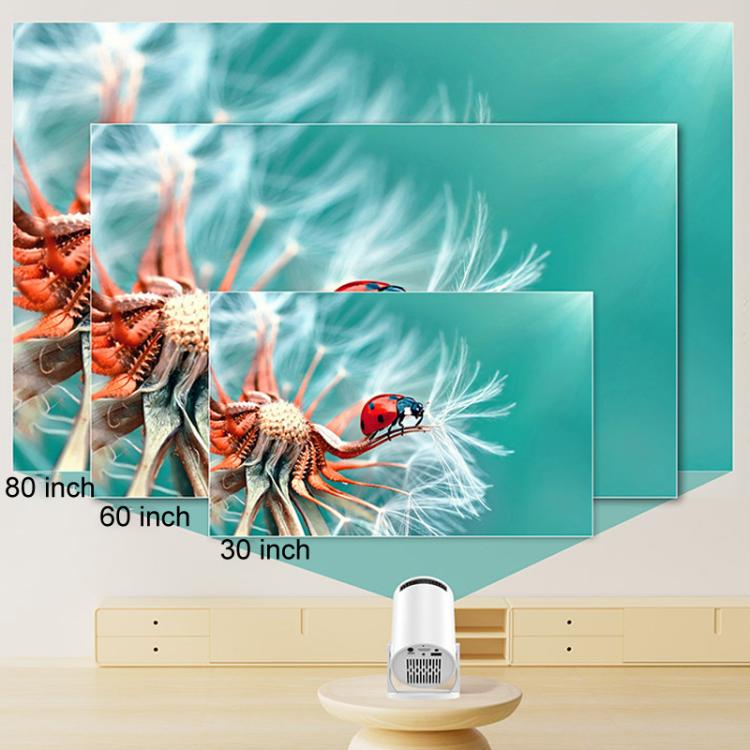 HY200 Home 1080P Projector Mini HD Smart WiFi Projector, US Plug, EU Plug, UK Plug, AU Plug