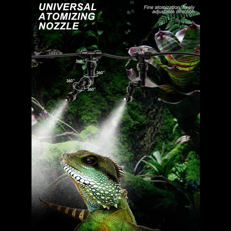 WiFi-Controlled Terrarium Automatic Misting Reptile Enclosure Humidification System, 2 Nozzle Sets EU Plug, 2 Nozzle Sets US Plug, 2 Nozzle Sets UK Plug, 4 Nozzle Sets EU Plug, 4 Nozzle Sets US Plug, 4 Nozzle Sets UK Plug