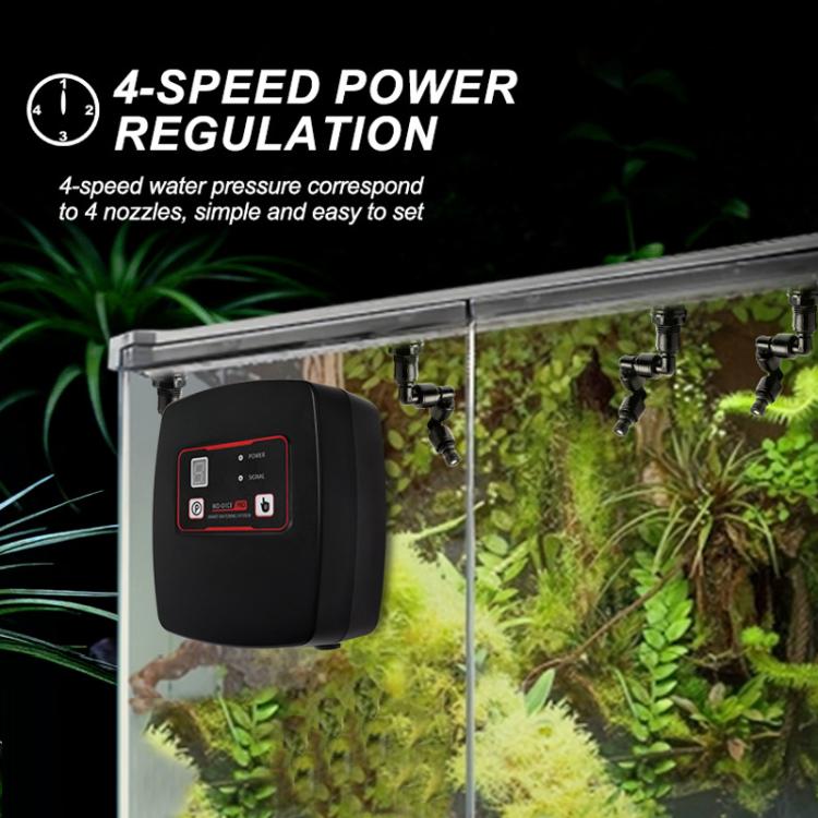 WiFi-Controlled Terrarium Automatic Misting Reptile Enclosure Humidification System, 2 Nozzle Sets EU Plug, 2 Nozzle Sets US Plug, 2 Nozzle Sets UK Plug, 4 Nozzle Sets EU Plug, 4 Nozzle Sets US Plug, 4 Nozzle Sets UK Plug