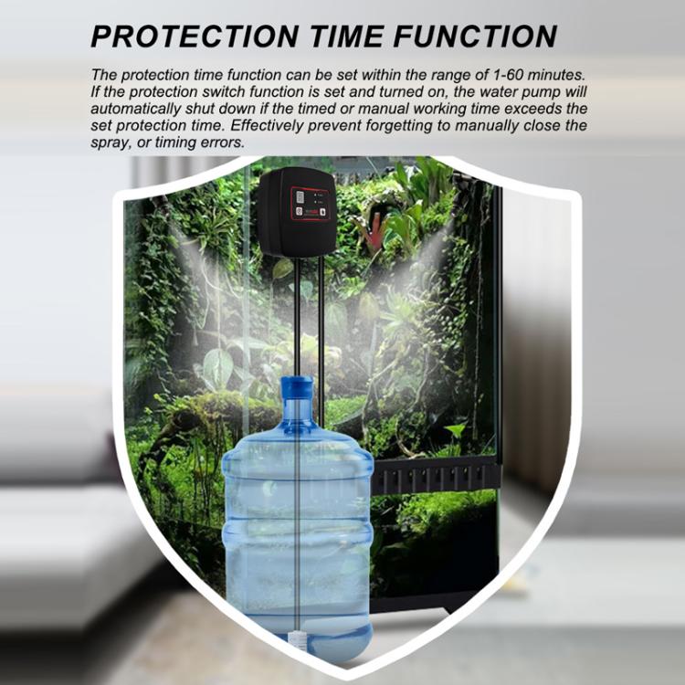 WiFi-Controlled Terrarium Automatic Misting Reptile Enclosure Humidification System, 2 Nozzle Sets EU Plug, 2 Nozzle Sets US Plug, 2 Nozzle Sets UK Plug, 4 Nozzle Sets EU Plug, 4 Nozzle Sets US Plug, 4 Nozzle Sets UK Plug
