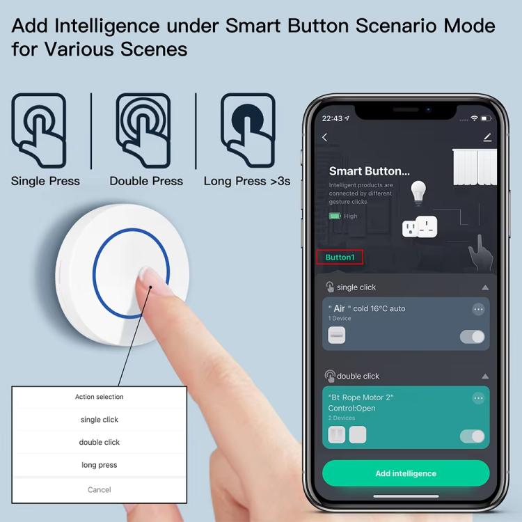 Smart Home Zigbee Scene Wireless Switch, ZG-101ZL