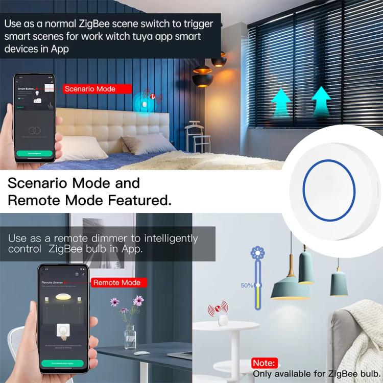 Smart Home Zigbee Scene Wireless Switch, ZG-101ZL