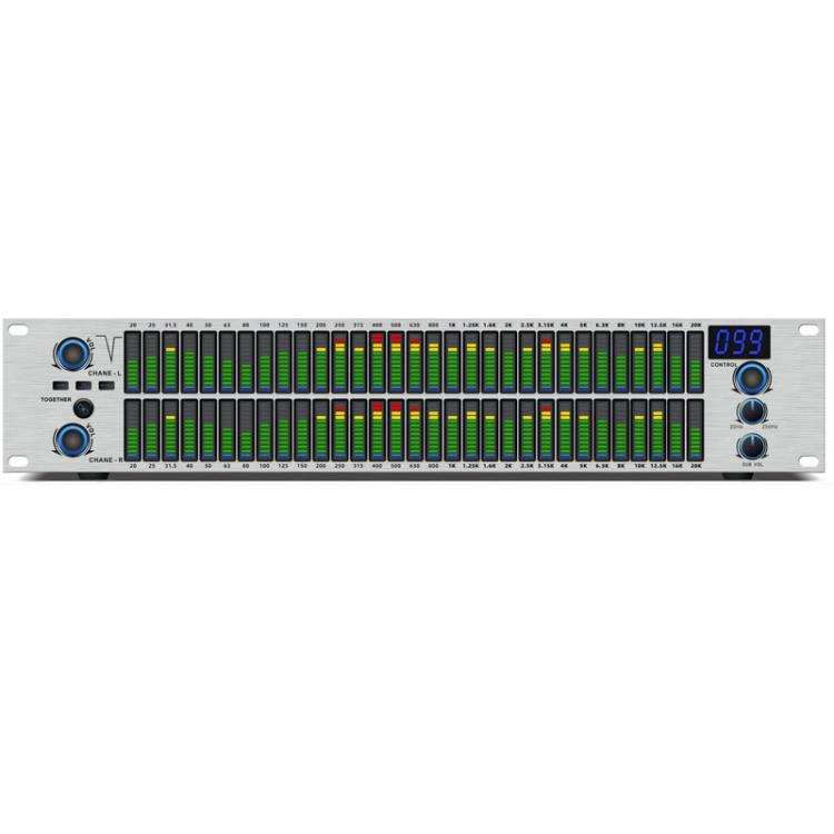 EQ-A32 Digital Equalizer Stage Home Karaoke Noise Reduction Audio Processor, EU Plug, US Plug, UK Plug, AU Plug