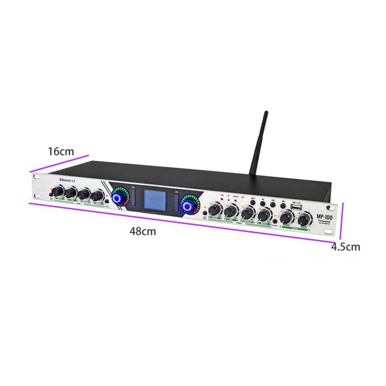 MP-100 Professional Vocal Enhancement Booster Preamp Effects Unit, US Plug, EU Plug, UK Plug, AU Plug