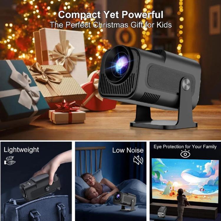 HY320 Mini Android 11 Portable 4K HD Projector With WiFi 6, Bluetooth, 180-Degree Rotation, Wireless Screen Mirroring, UK Plug, US Plug, EU Plug