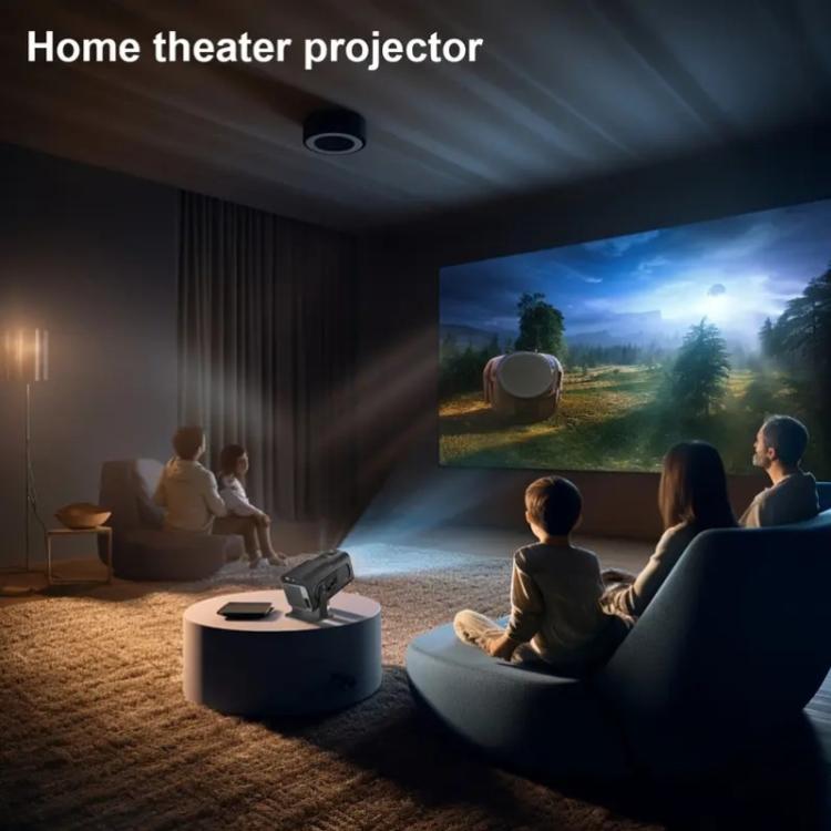 HY320 Mini Android 11 Portable 4K HD Projector With WiFi 6, Bluetooth, 180-Degree Rotation, Wireless Screen Mirroring, UK Plug, US Plug, EU Plug